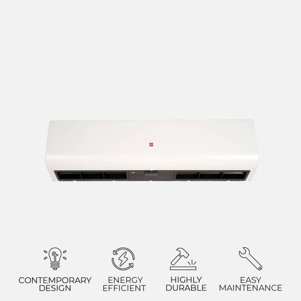 KDK 3509UA / 3512UA / 3515UA Air Curtain - Effective Distance : 3.5m (12 Feet)