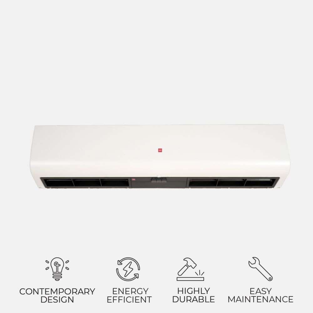 KDK 4009UA / 4012UA / 4015UA Air Curtain – Effective Distance: 4m (14 Feet)