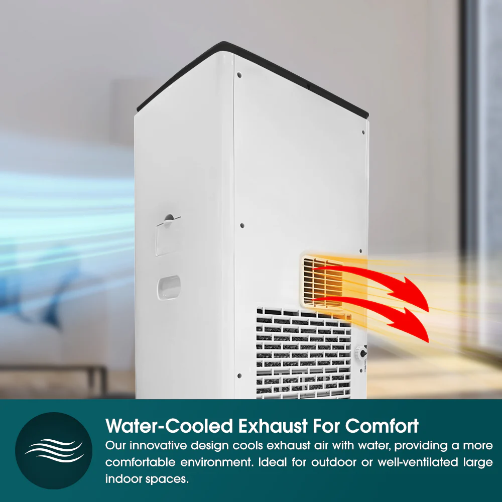 EuropAce EHAC25DH3WH 25K BTU 4-in-1 Hoseless Air Cooler with Aircon Compressor - Image 5