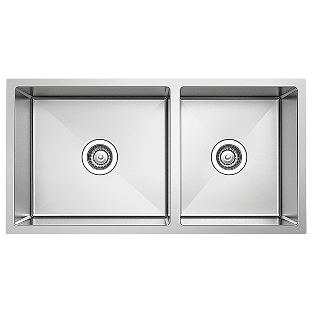 RUBINE KIX 860-86U STAINLESS STEEL KITCHEN SINK DOUBLE BOWL