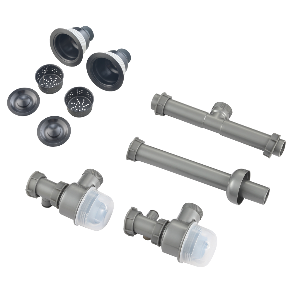 Rubine KNX 860-86U GM Kin Nano Gunmetal SS 2 Bowl Kitchen Sink - Image 3