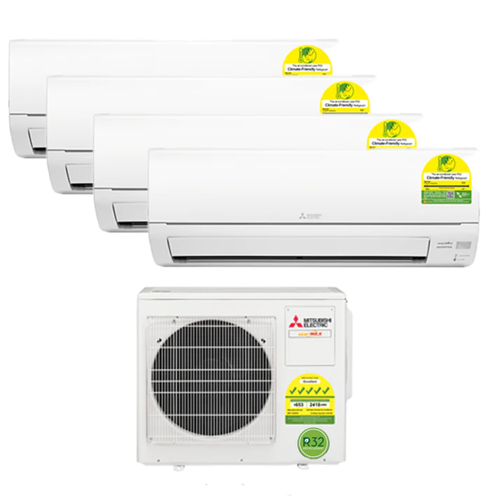 MITSUBISHI SYSTEM 4 AIRCON MXY-4H33VG + MSXY-FP10VG X4 (REPLACEMENT)